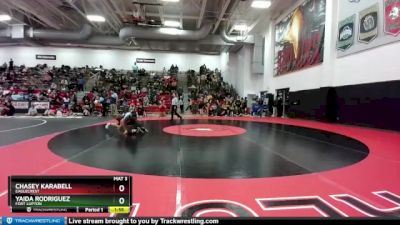 100 lbs Semifinal - Chasey Karabell, Eaglecrest vs Yaida Rodriguez, Fort Lupton