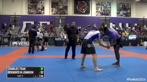 Charles Tsak vs Devhonte Johnson 2016 IBJJF Pan No-Gi