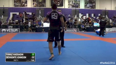 Fawaz Haddadin vs Devhonte Johnson 2016 IBJJF Pan No-Gi