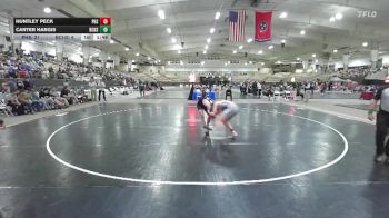 157 lbs 2nd Wrestleback (8 Team) - Huntley Peck, Page High School vs Carter Hargis, Bradley Central High School