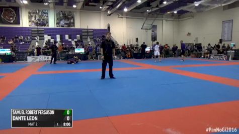 Dante Leon vs Samuel Ferguson 2016 IBJJF Pan No-Gi