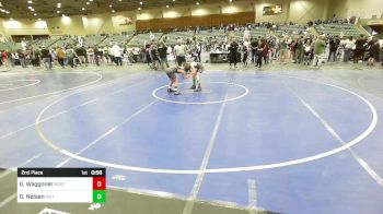 85 lbs 2nd Place - Grayson Waggoner, North Country WC vs Gunnar Nelsen, No Team