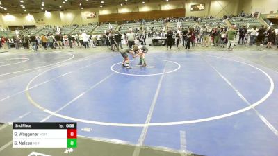 85 lbs 2nd Place - Grayson Waggoner, North Country WC vs Gunnar Nelsen, No Team