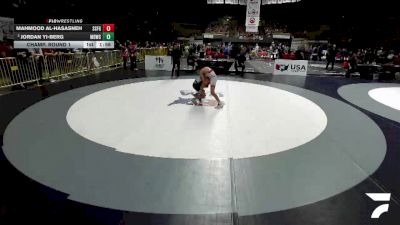 All Cadet Boys Freestyle Lower - 94 lbs Quarters - Mahmood Al-Hasasneh, South San Francisco Gator WC vs Jordan Yi-Berg, Mad Dawg Wrestling Club