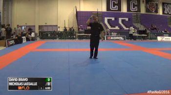 David Bravo vs Nicholas Lassalle 2016 IBJJF Pan No-Gi