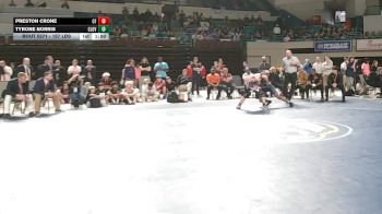 157 lbs Final - Preston Crone, Carolina Forest vs Tyrone Norris, Clover