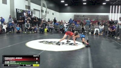 85 lbs Semis & 1st Wrestleback (8 Team) - Fernando Jimeno, Legacy Blue vs Gabe Ryzyi, Dundee Wrestling (MI)