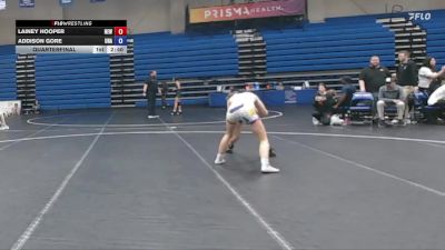 117 lbs Quarterfinal - Addison Gore, Unattached vs Lainey Hooper, Newberry