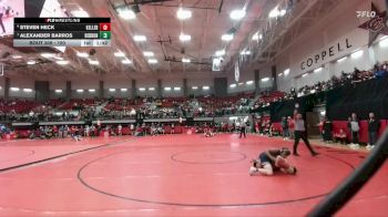 150 lbs Semifinal - Alexander Barros, Lewisville Hebron vs Steven Heck, Keller