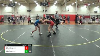 95 lbs Round 3 (4 Team) - Owen Duffek, Lead Miners vs Brayton Holding, Nebraska Boyz