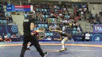 43 kg 1/2 Final - Liliana Kapuvari, Hungary vs Valeryia Mikitsich, Belarus