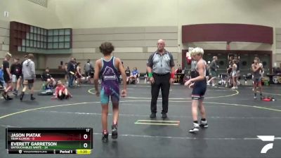 91 lbs Finals (8 Team) - Everett Garretson, Untouchables White vs Jason Piatak, Team Illinois