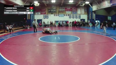 165 lbs Cons. Round 2 - Andrew Pena, Temescal Canyon vs Landon Wahl, Santiago (Corona)