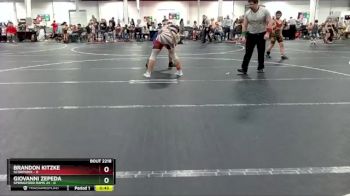 160 lbs Round 3 - Brandon Kitzke, Scorpions vs Giovanni Zepeda, Springford Rams JH