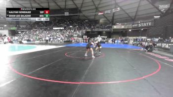 Girls 2A 100 lbs Champ. Round 2 - Aaliyah Gonzalez, Toppenish (Girls) vs Shan-Lee Salazar, Orting (Girls)