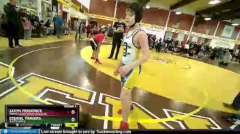 91 lbs Round 3 - Ezekiel Travers, Junior Gaels vs Jaxyn Frederick, Moapa Valley Wrestling Club