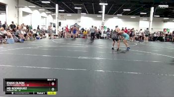 157 lbs Round 4 (6 Team) - Ewan Olson, South Carroll Prep vs MD Rodriguez, Pursuit WA