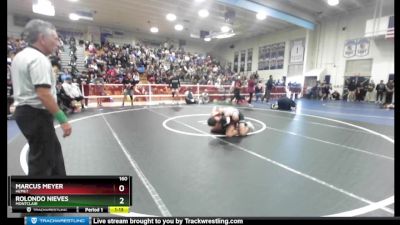 160 lbs Champ. Round 1 - Rolondo Nieves, Montclair vs Marcus Meyer, Hemet