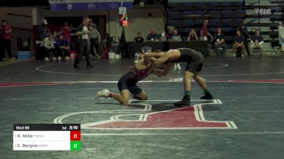 125 lbs Quarterfinal - Ryan Miller, Pennsylvania vs Ethan Berginc, Army West Point