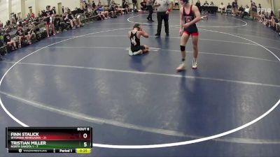 117 lbs Round 3 (6 Team) - Tristian Miller, North Dakota 1 vs Finn Stalick, Wyoming Renegades