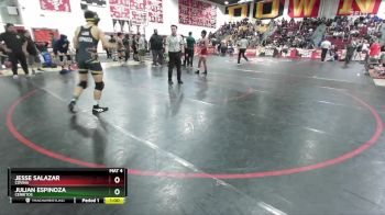 132 lbs 7th Place Match - Jesse Salazar, Covina vs Julian Espinoza, Cerritos