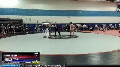 110 lbs Round 4 - Harper Stone, 208 Badgers vs Quinn Miller, Lakeland Wrestling