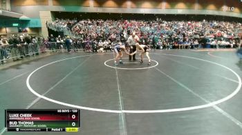 120 lbs Champ. Round 2 - Luke Cheek, Harrisburg High School vs Bud Thomas, University Prepatory School