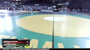 78 lbs Champ. Round 1 - Leimomi Kalilikane, UP Outlaw WC vs Catherine Vance, Rainier Junior Wrestling Club