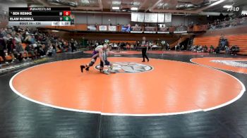 126 lbs Quarterfinal - Ben Reinke, North Fremont vs Elam Russell, Twin Falls