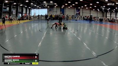 72 lbs Rd# 4- 2:00pm Friday Final Pool - Matteo Campos, Cali Red vs Dominic Rocco, Minion Black