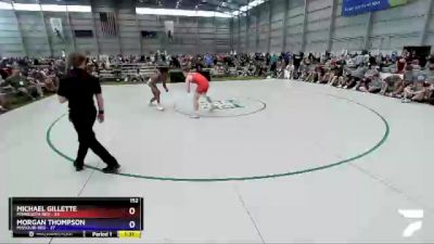 152 lbs Placement Matches (16 Team) - Michael Gillette, Minnesota Red vs Morgan Thompson, Missouri Red