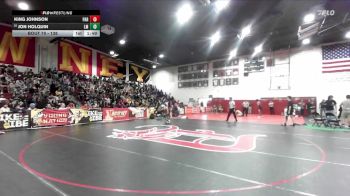 138 lbs Champ. Round 2 - KIng Johnson, Paramount vs Jon Holquin, La Mirada