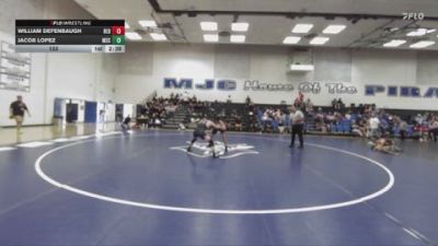 133 lbs Round 1 (16 Team) - William Defenbaugh, College Of The Redwoods vs Jacob Lopez, Mission College
