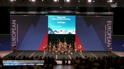 Jessie Leigh Dance & Cheer Academy - Carn4ge [2026 IASF L4 - Open - Coed Day 1] 2026 The European Summit