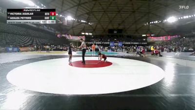 Girls 4A 105 lbs Cons. Round 2 - Victoria Aguilar, Bethel (Girls) vs Azalea Fetters, Curtis (Girls)