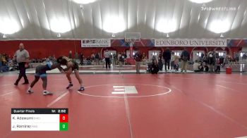 165 lbs Quarterfinal - Kamal Adewumi, Ohio University vs Julian Ramirez, Finger Lakes RTC