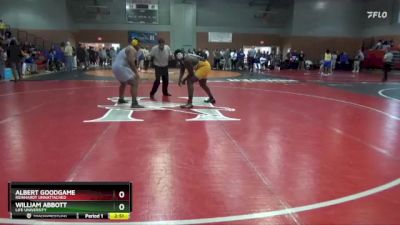 285 lbs Quarterfinal - Albert Goodgame, Reinhardt Unnattached vs William Abbott, Life University