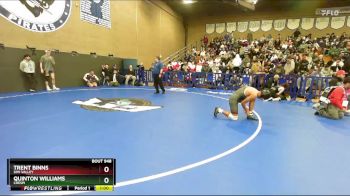 157 lbs Cons. Round 2 - Quinton Williams, Crespi vs Trent Binns, Simi Valley