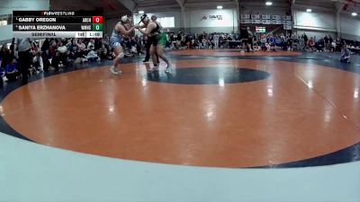 235 lbs Semifinal - Gabby Oregon, Archbold High School vs Saniya Erzhanova, William Mason High School