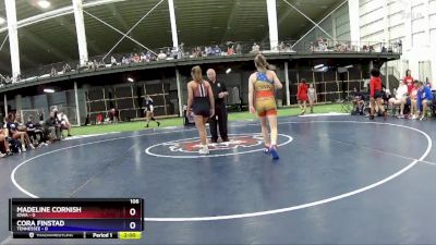 106 lbs Placement Matches (8 Team) - Madeline Cornish, Iowa vs Cora Finstad, Tennessee