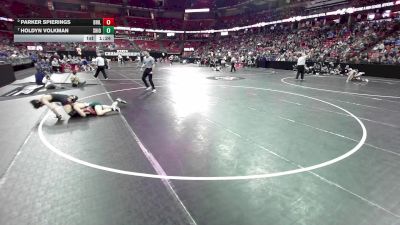 126 lbs Quarters - Holdyn Volkman, Shiocton vs Parker Spierings, Brillion