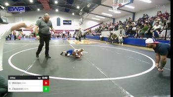 37 lbs Consi Of 4 - Conway Welden, Raw Wrestling Club vs Kase Zappone, Barnsdall Youth Wrestling