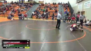 132 lbs 3rd Place Match - Quake Beatty, Indian Valley vs Garrett Montgomery, Shelby