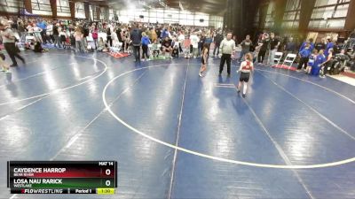 85 lbs Round 2 - Losa Nau Rarick, Westlake vs Caydence Harrop, Bear River