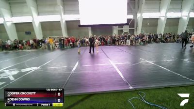 67 lbs Champ. Round 1 - Cooper Crockett, UT vs Koehn Downs, ID