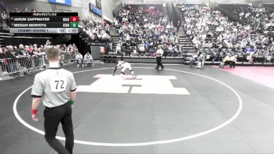 5A 120 lbs Champ. Round 1 - Jarom Gappmayer, Brighton vs Mesiah Montoya, Kearns