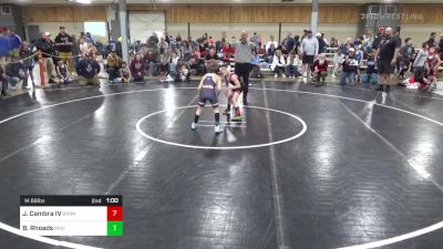 M 66 lbs Quarterfinal - John Cambra IV, Barnesville vs Bronx Rhoads, Paxinos