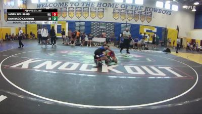 120 lbs Round 3 (8 Team) - Jaden Williams, Wellington vs Santiago Carrion, Black Hive