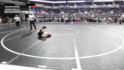100 lbs Consi Of 4 - Braxton Barnes, East Kansas Eagles vs Vincent Nikollaj, Jets