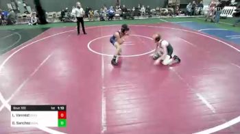 109 lbs Semifinal - Logan Vannest, Bear Cave vs Giovanni Sanchez, Duran Elite